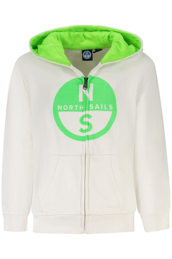 northsailsfelpaconzipbambinobianco_1.jpg NORTH SAILS KIDS' ZIP-UP SWEATSHIRT WHITE