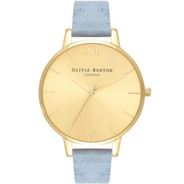 Blue Artificial Leather Watch