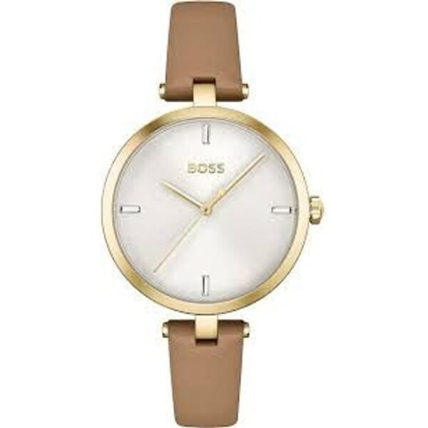 Beige Leather Watch