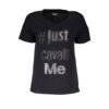 Black Polyester Tops & T-Shirt