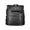 Black Polyester Women Backpack