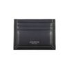 Sleek Blue Leather Card Holder with Contrast Detail