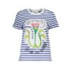 Blue Cotton Women Top