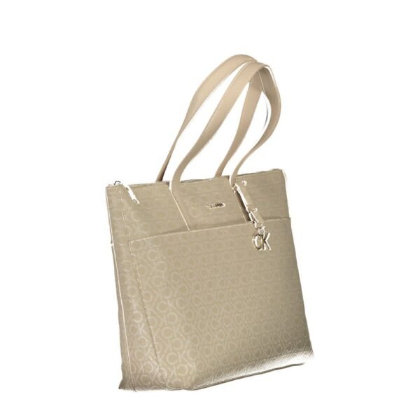 7805339.jpeg Beige Polyethylene Handbag