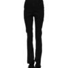 Black Cotton High Waist Skinny Denim Jeans