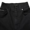 Black Cotton High Waist Skinny Denim Jeans