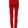 Red Mid Waist Slim Fit Pants