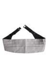 Gray Men 100% Silk Belt Wide Waist Cummerbund
