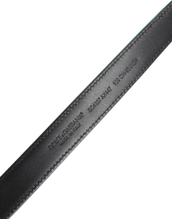 8208193.jpeg Green Black Polyester Metal Buckle Belt