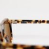 Brown Acetate Round Leopard Print Eyewear Sunglasses