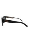 Black Leather Frame DG4177 Tinted Lens Sunglasses