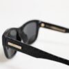 Black Leather Frame DG4177 Tinted Lens Sunglasses