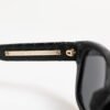 Black Leather Frame DG4177 Tinted Lens Sunglasses