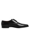 Black Leather Lace Up Dress Men Derby Shoes