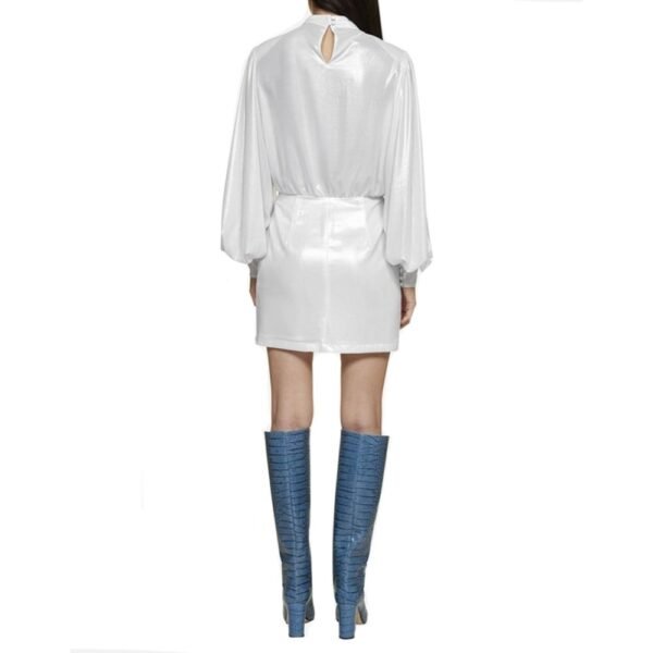 Abelia Laminated Mini Dress