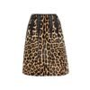 Leopard Print Calf Hair Skirt