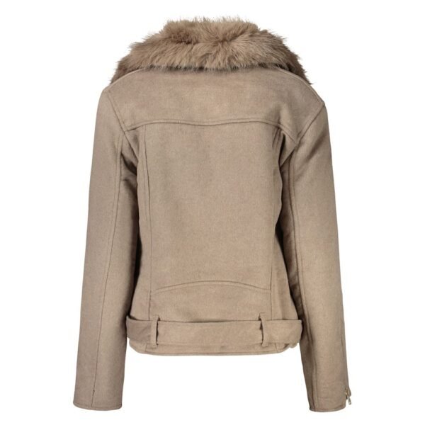 8312341.jpeg Beige Cotton Jackets & Coat
