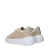 Beige Leather Sneakers