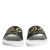 White Black Leather Sandals Beachwear Shoes