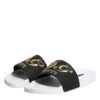 White Black Leather Sandals Beachwear Shoes