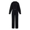 Black Wool Jumpsuit