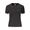 Black Cotton Women T-Shirt