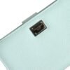 Mint Green Leather Bifold Continental Clutch Wallet