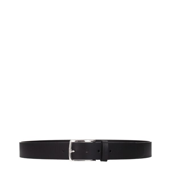 Black Leather Regular Belts
