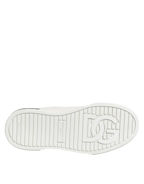 White Portofino Logo Low Top Sneakers Shoes