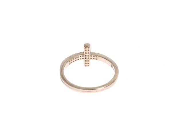Silver CZ Cross 925 Ring