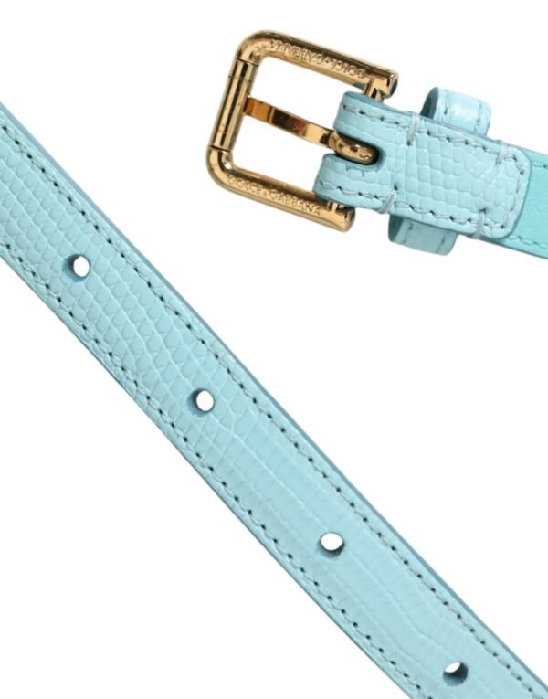 4413679.jpg Light Blue Leather Crystal Chain Waist Belt