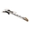 Gold Brass Logo Beaded Guitar Pin Brooch