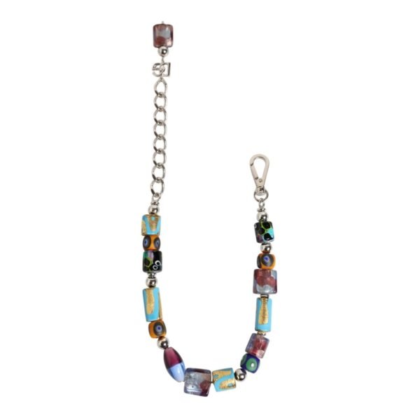 9025242.jpeg Multicolor Murano Glass Beads Brass Zamak Necklace