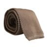 Brown Silk Adjustable Necktie Tie