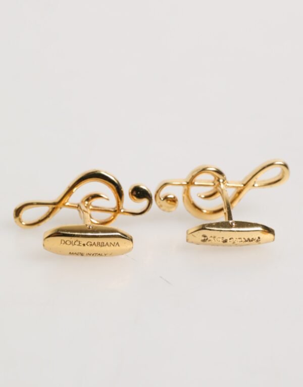 8732862.jpeg Gold Musical Note Metal Brass Pin Men Accessory Cufflinks