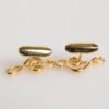8732874.jpeg Gold Musical Note Metal Brass Pin Men Accessory Cufflinks