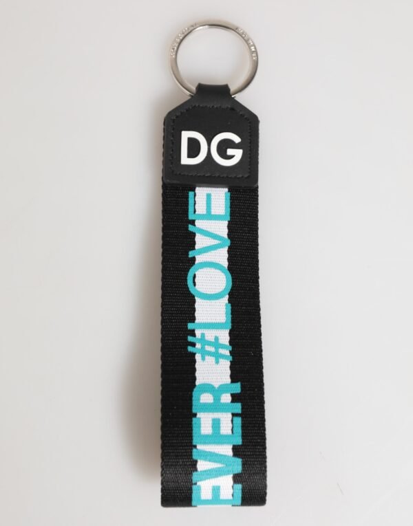 Multicolor Logo Polyester Brass Holder Keychain Keyring