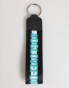 Multicolor Logo Polyester Brass Holder Keychain Keyring