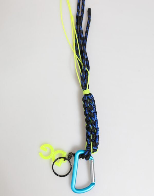 8746718.jpeg Multicolor Polyester Tape String DG Logo Keychain Keyring