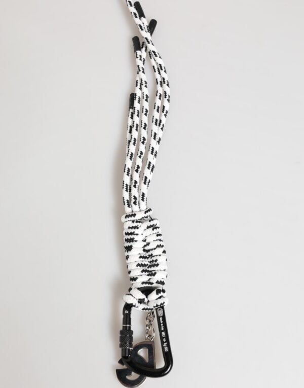 8746979.jpeg Multicolor Polyester Tape String DG Logo Keychain Keyring