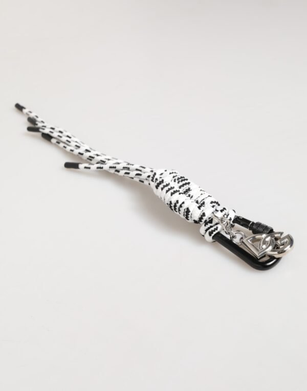 8746982.jpeg Multicolor Polyester Tape String DG Logo Keychain Keyring