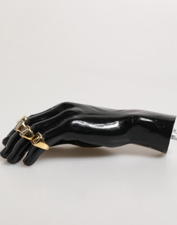 8758977.jpeg Gold Tone Brass JAZZ Letter Set 4 Pieces Adjustable Ring