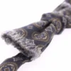 Blue Silk Baroque Fantasi Tied Bow Tie Papillon