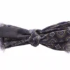Blue Silk Baroque Fantasi Tied Bow Tie Papillon