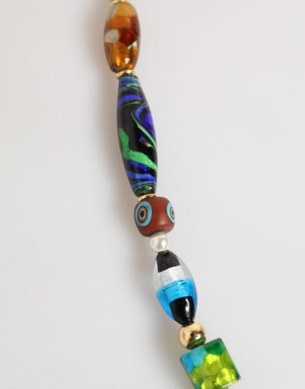9020704.jpeg Multicolor Murano Glass Beads Brass Women Jewelry Necklace