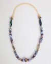 Multicolor Murano Glass Beads Gold Brass Chain Jewelry Necklace