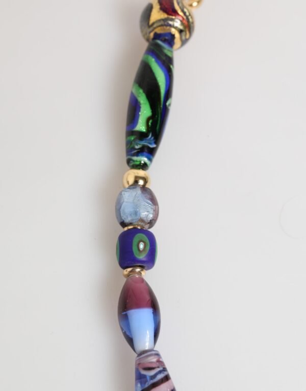 9025556.jpeg Multicolor Murano Glass Beads Gold Brass Chain Jewelry Necklace
