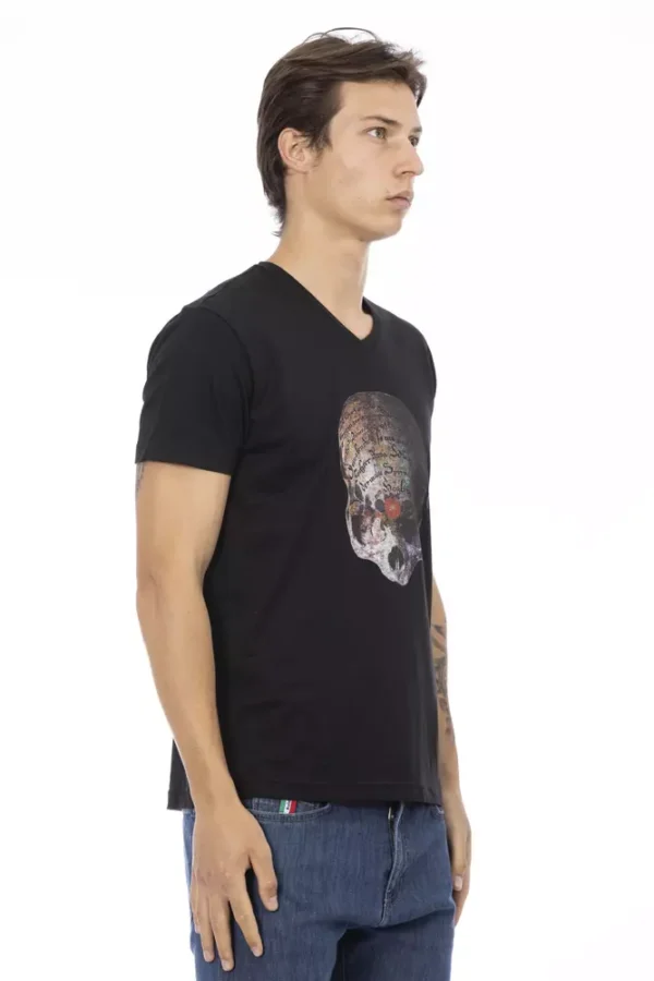 4106437.webp Black Cotton Men T-Shirt