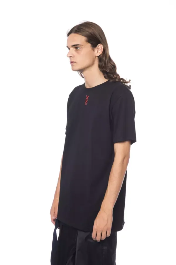 Black Cotton Men's T-Shirt