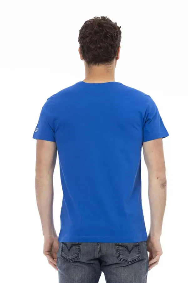 4117633.webp Blue Cotton Men T-Shirt